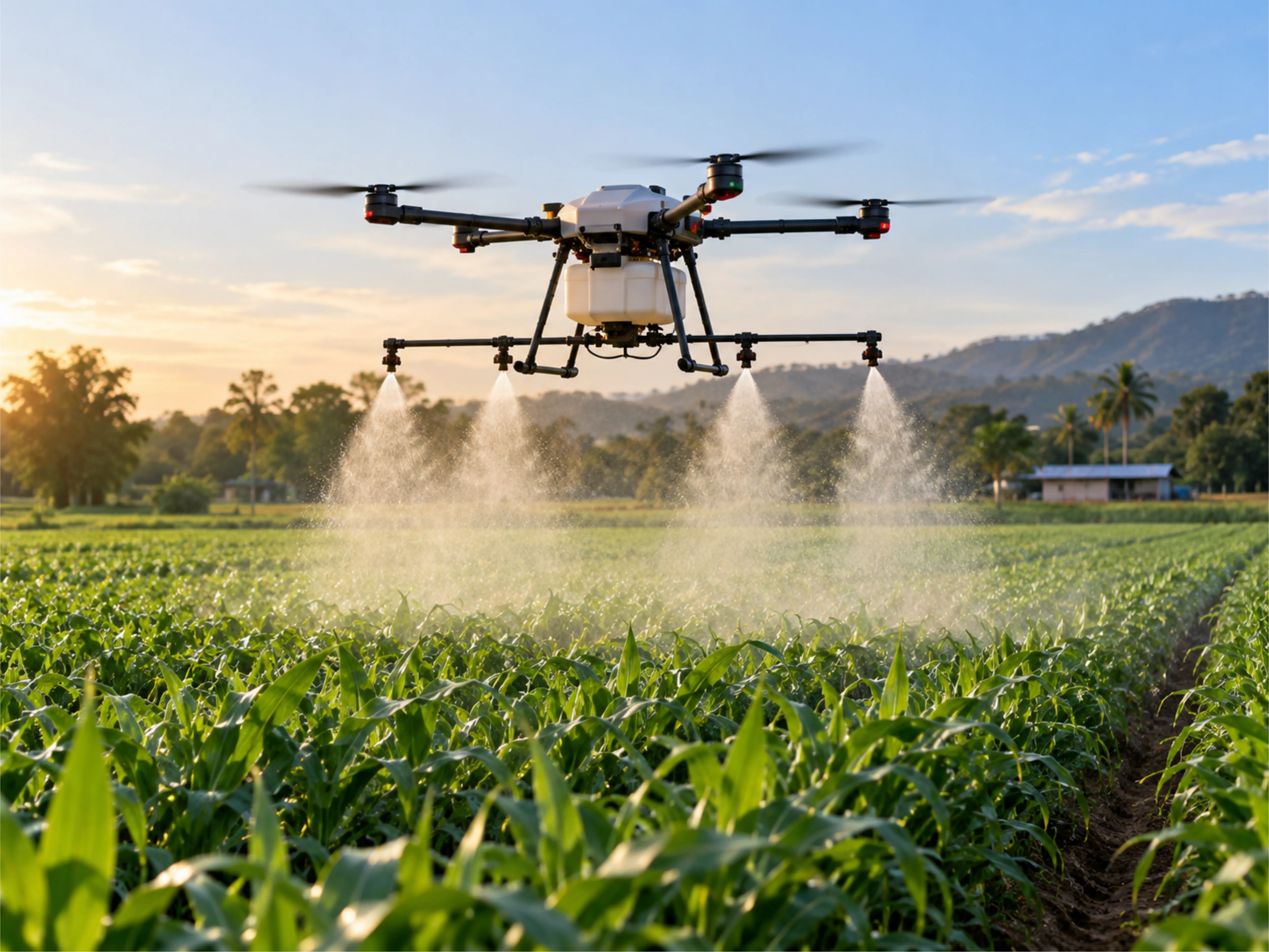 Drone Pesticide System — Precision spraying from the sky